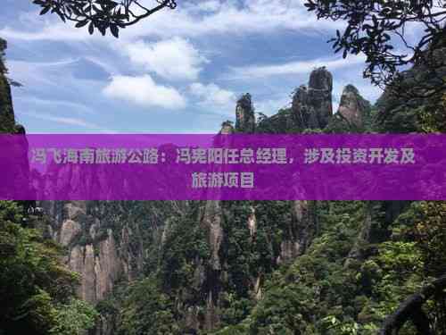 海南旅游公路新章 冯宪阳挂帅，解锁环岛文旅新引擎
